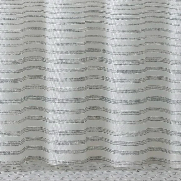 Tommy Bahama Tidal Stripe Beige Shower Curtain - Picture 2 of 7